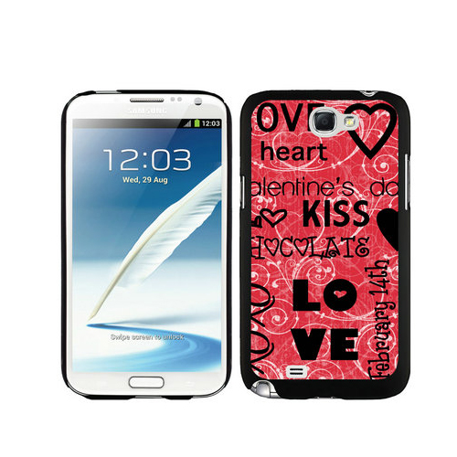 Valentine Kiss Love Samsung Galaxy Note 2 Cases DPH - Click Image to Close